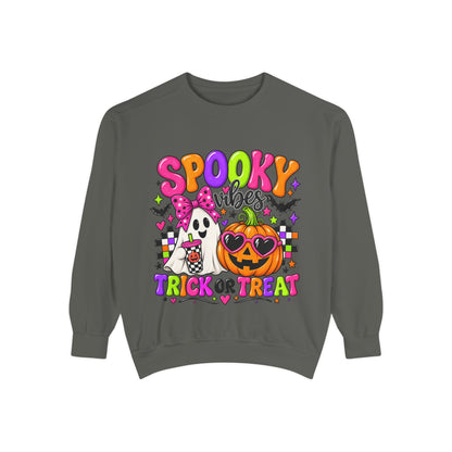 Spooky Vibes Trick or Treat Sweatshirt