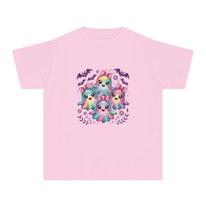 Cute Pastel Ghosts Halloween Youth Tee