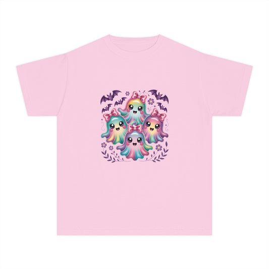 Cute Pastel Ghosts Halloween Youth Tee