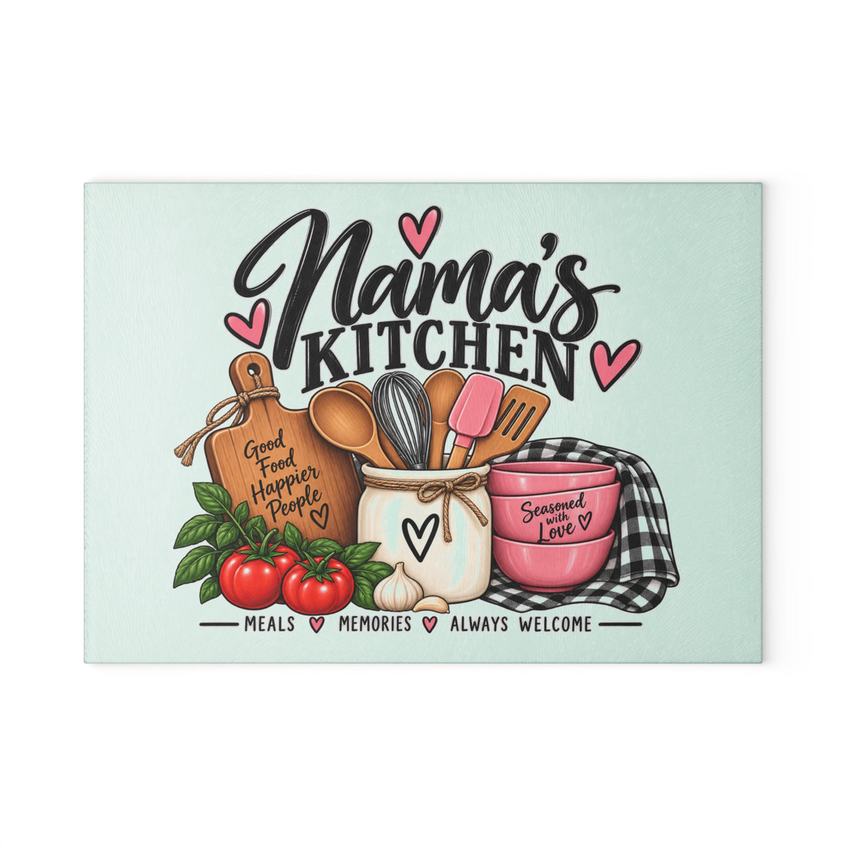 Mama's Kitchen Glass Cutting Board