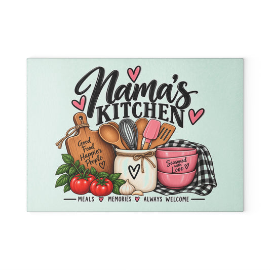 Mama's Kitchen Glass Cutting Board