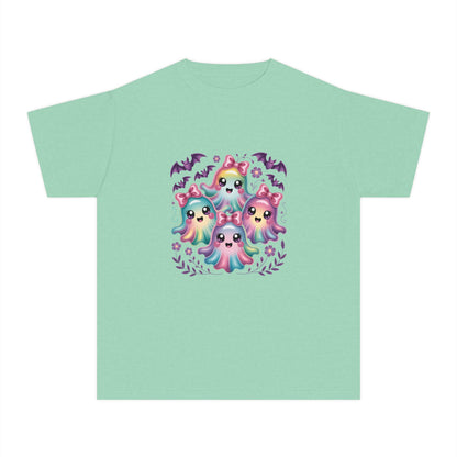 Cute Pastel Ghosts Halloween Youth Tee