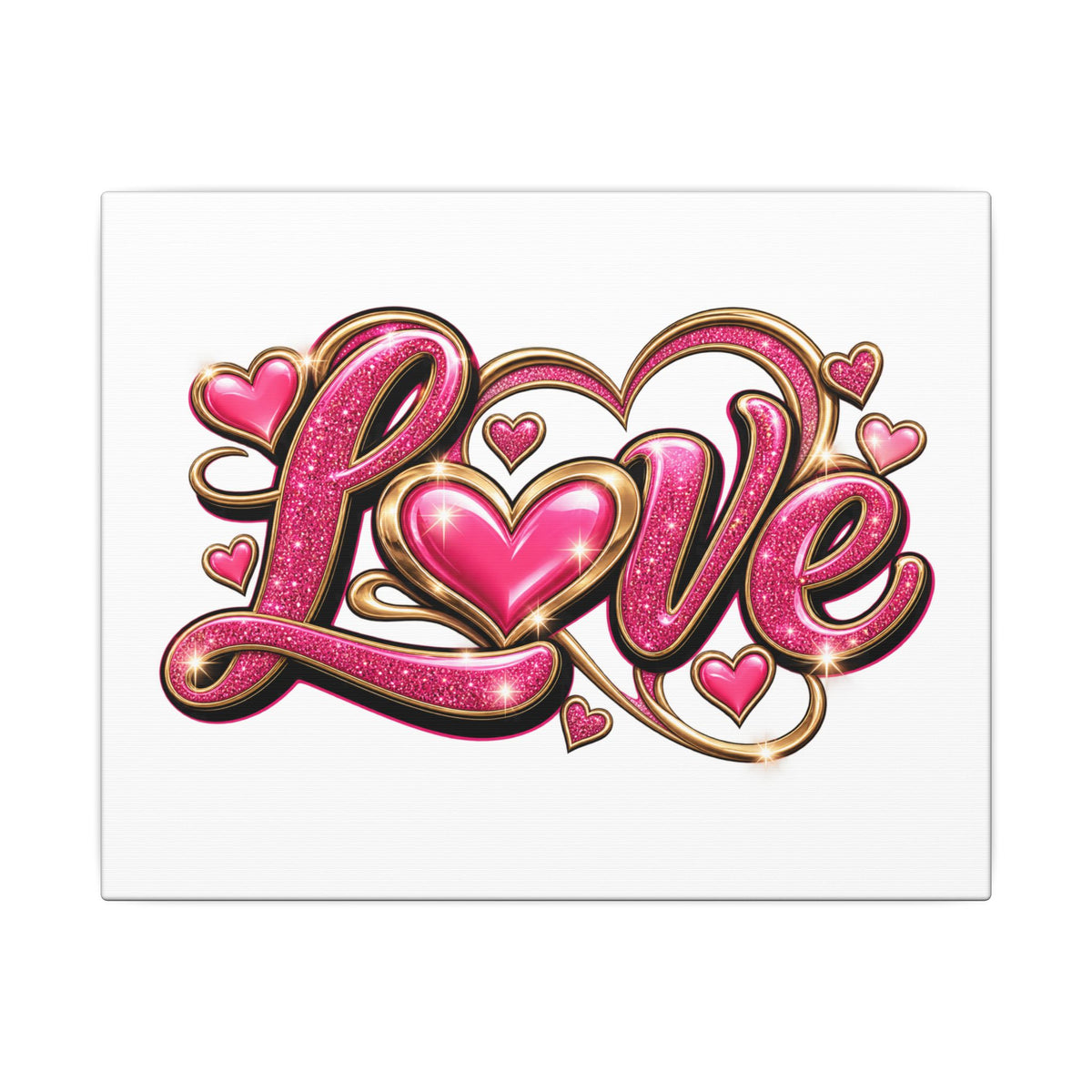Retro LOVE Matte Canvas, Stretched, 0.75" (Multi-Size)
