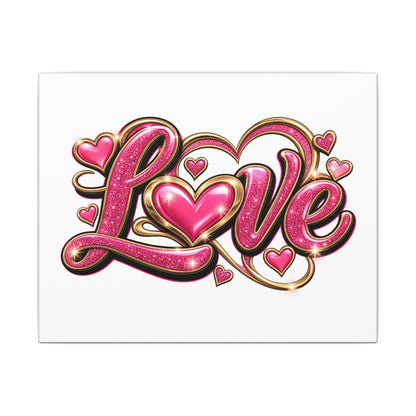 Retro LOVE Matte Canvas, Stretched, 0.75" (Multi-Size)