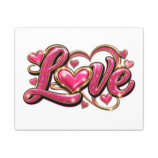 Retro LOVE Matte Canvas, Stretched, 0.75" (Multi-Size)
