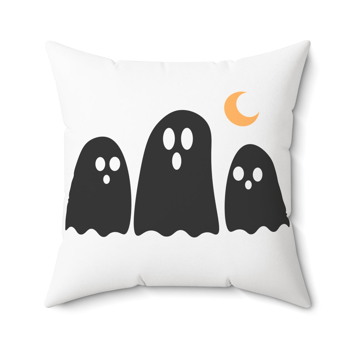 Spooky Season Ghost Pillow — Halloween Decorative Throw Pillow