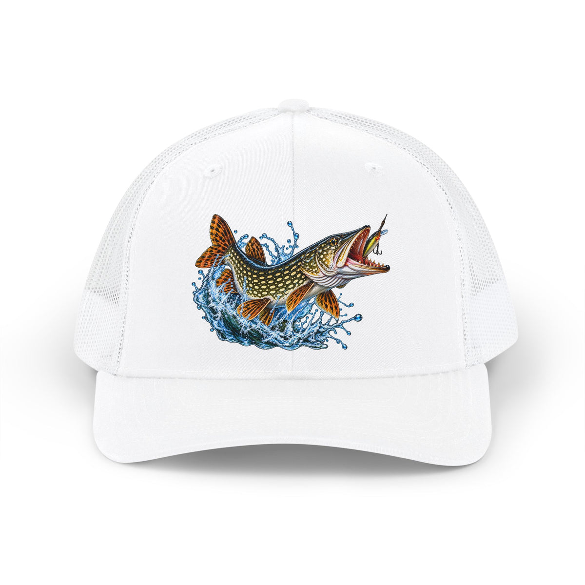Jumping Pike Fishing Men's Hat