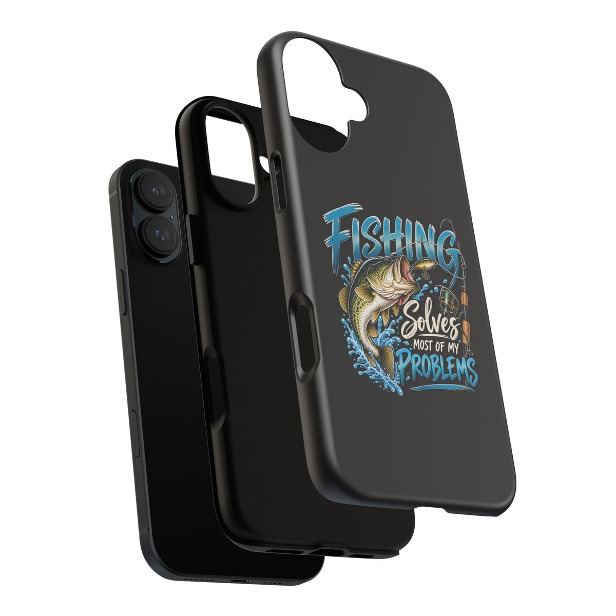 Fishing Solves Most of My Problems Phone Case
