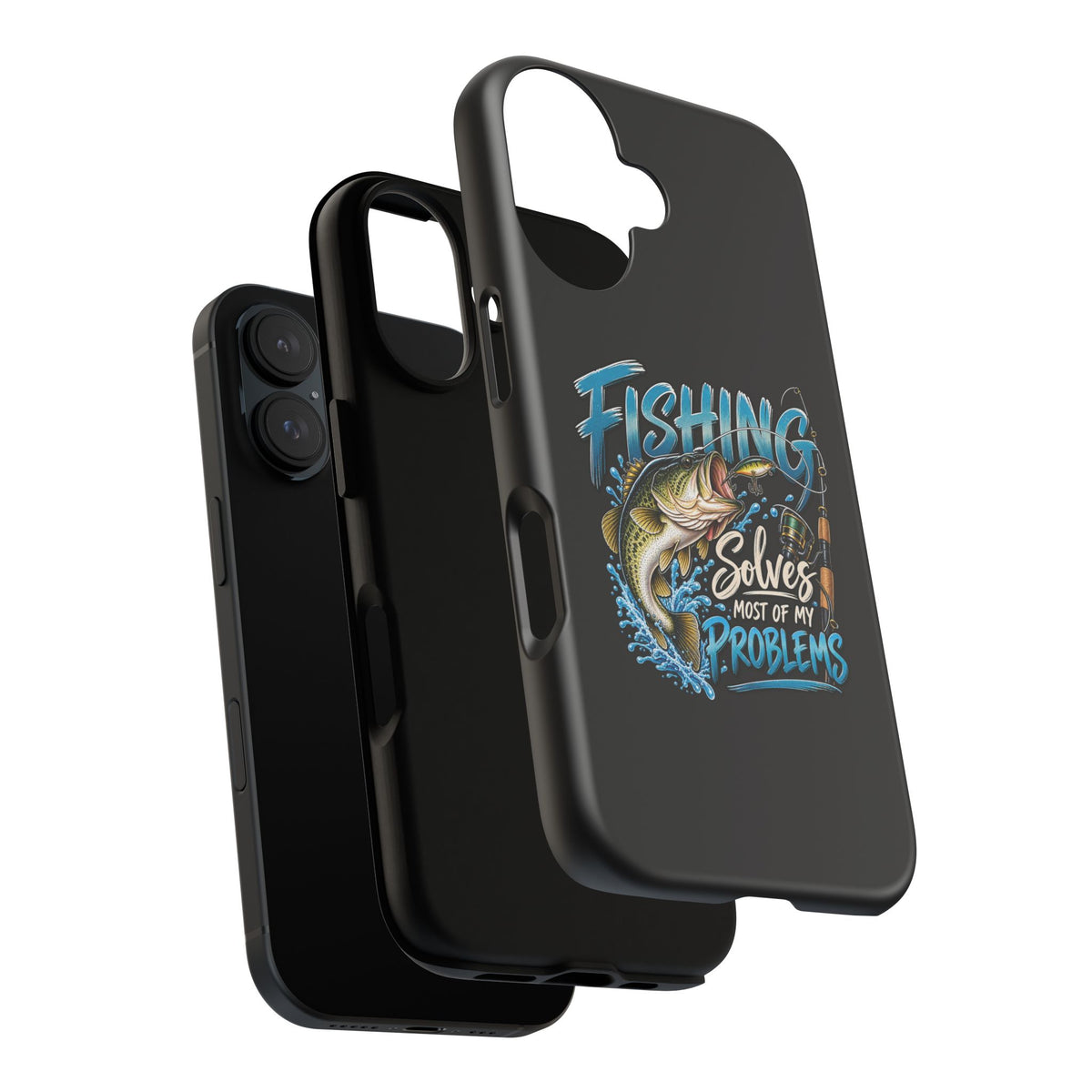 Fishing Solves Most of My Problems Phone Case