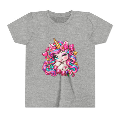 Youth Unicorn Tee — Cute Rainbow Unicorn Graphic Shirt for Kids