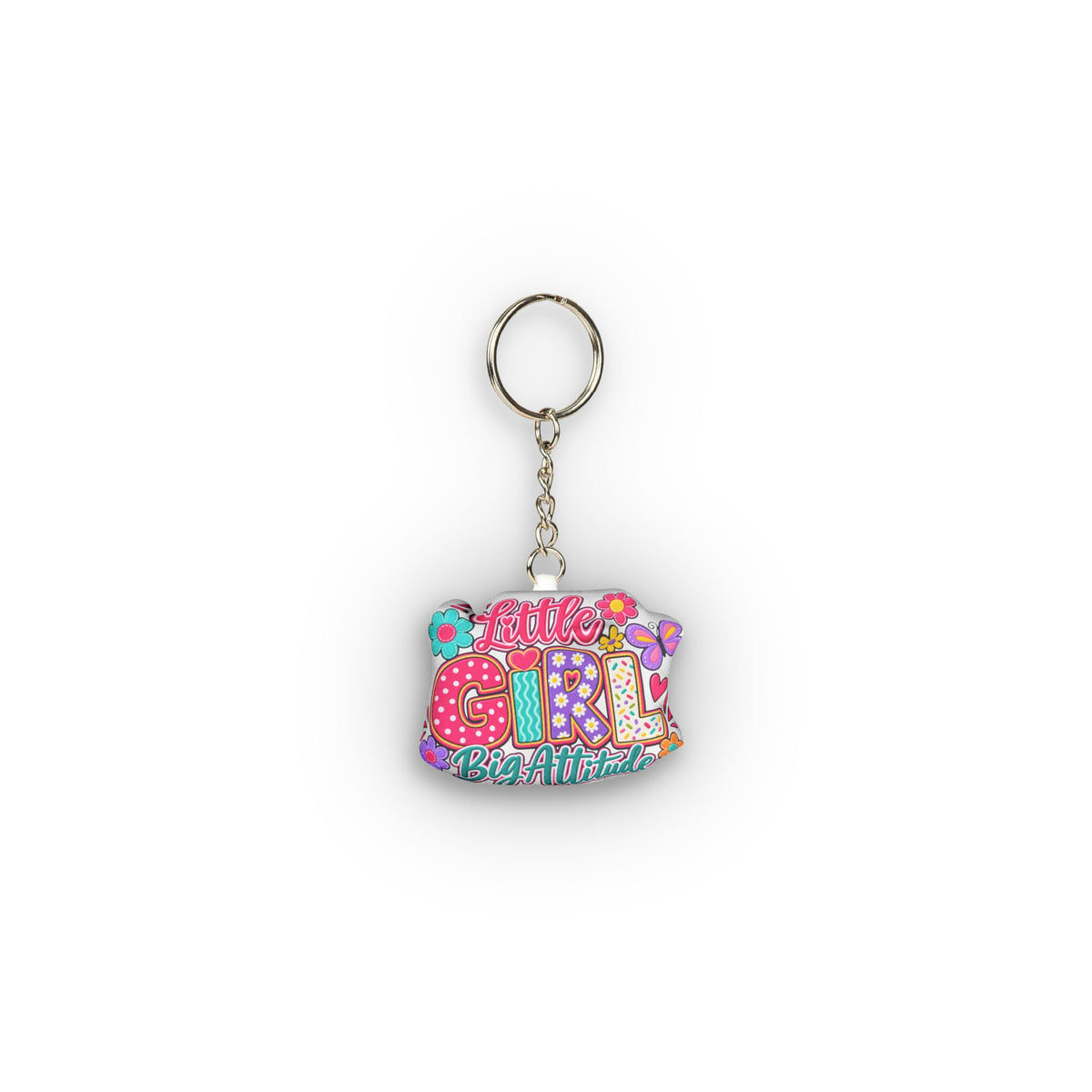 Little Girl Big Attitude- Mini Plush Keychain