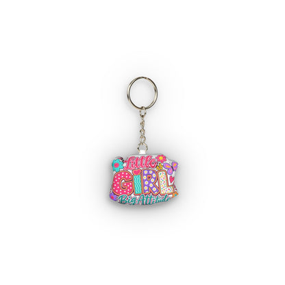 Little Girl Big Attitude- Mini Plush Keychain