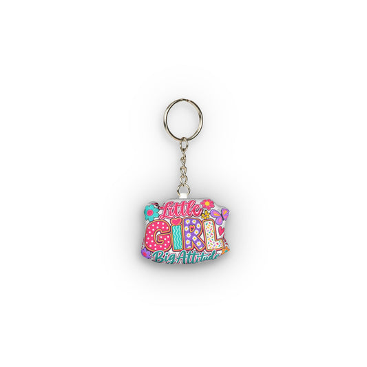 Little Girl Big Attitude- Mini Plush Keychain