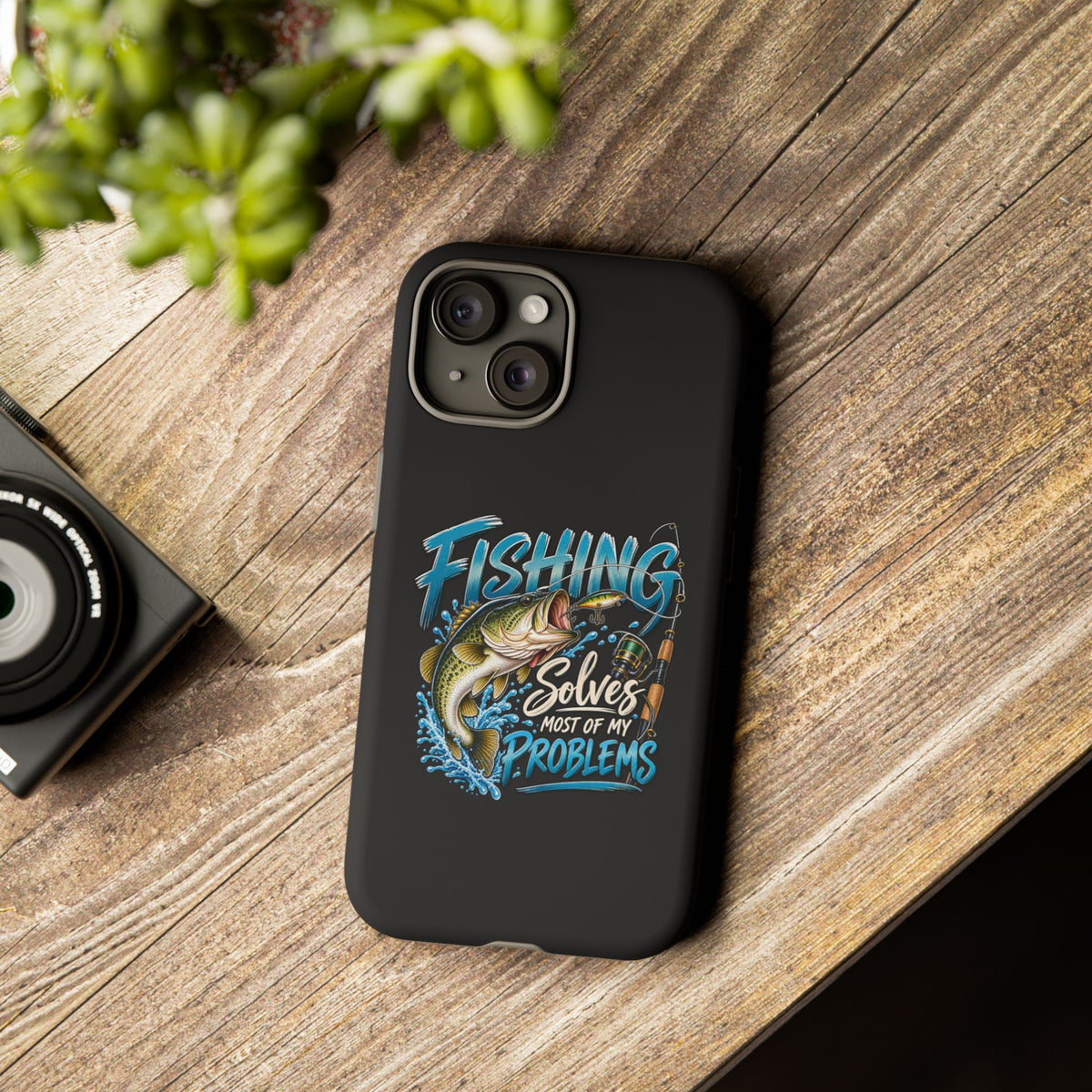 Fishing Solves Most of My Problems Phone Case