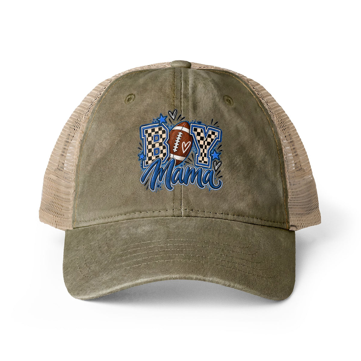 Football Boy Mama Mesh Hat