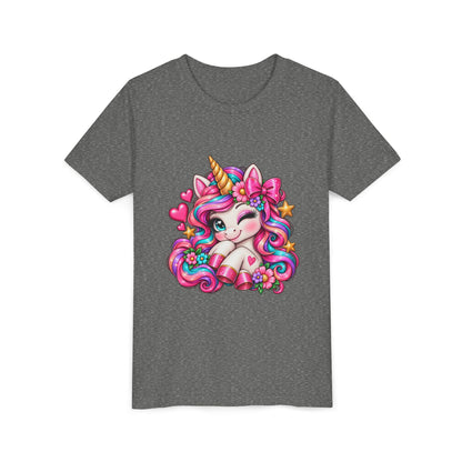 Youth Unicorn Tee — Cute Rainbow Unicorn Graphic Shirt for Kids