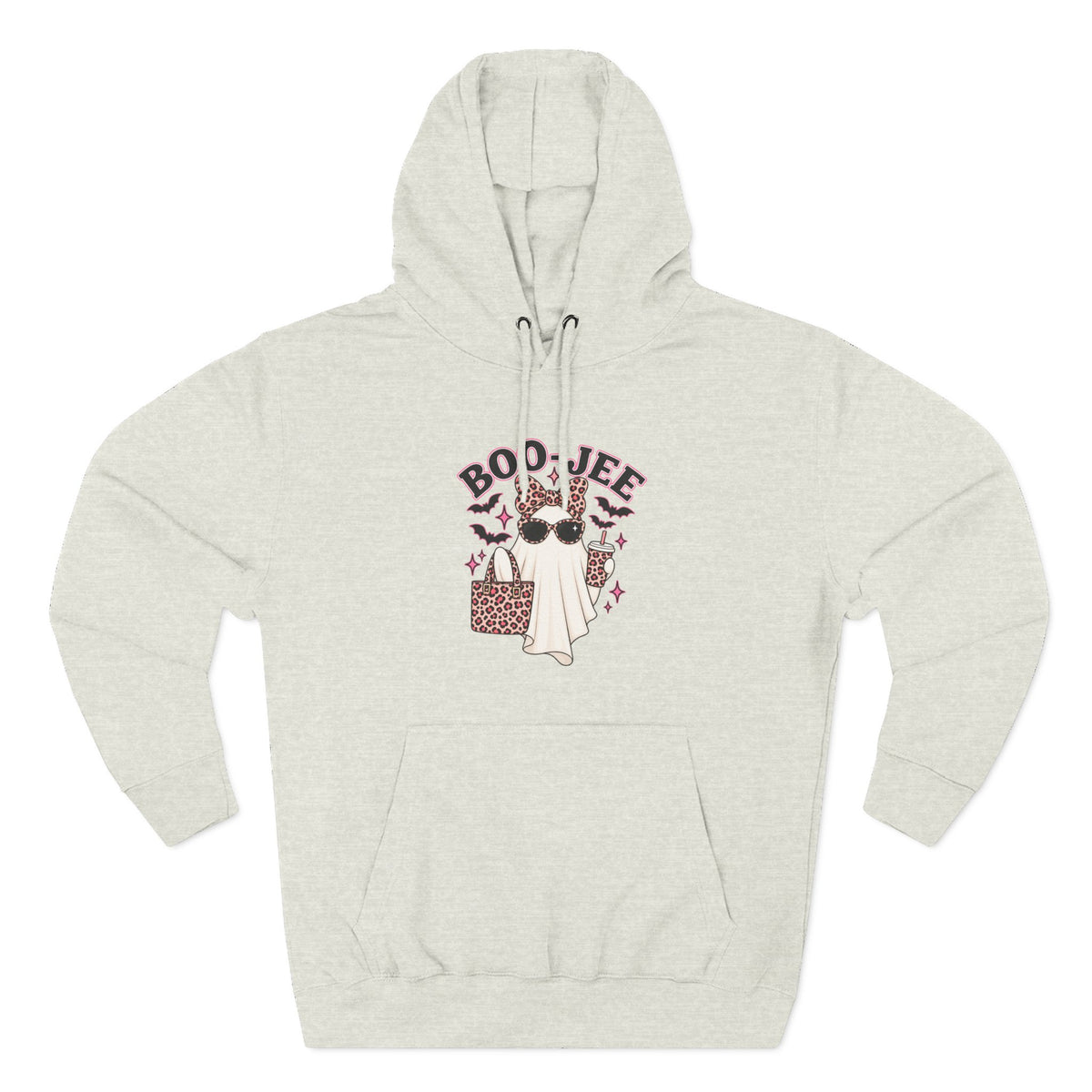 Boo Jee Ghost Graphic Hoodie - Cute Halloween Travel Sweatshirt