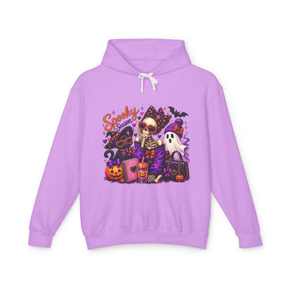 Halloween Skeleton & Pets Hoodie — "Spooky Season" Graphic Sweatshirt