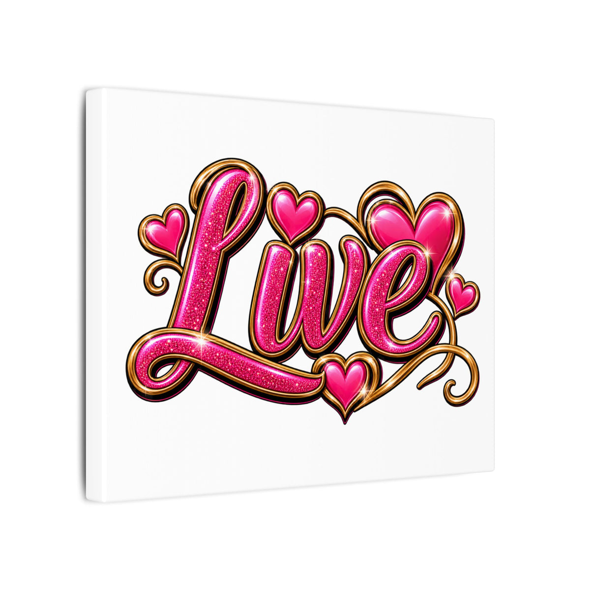 Retro LIVE Matte Canvas, Stretched, 0.75" (Multi-Size)