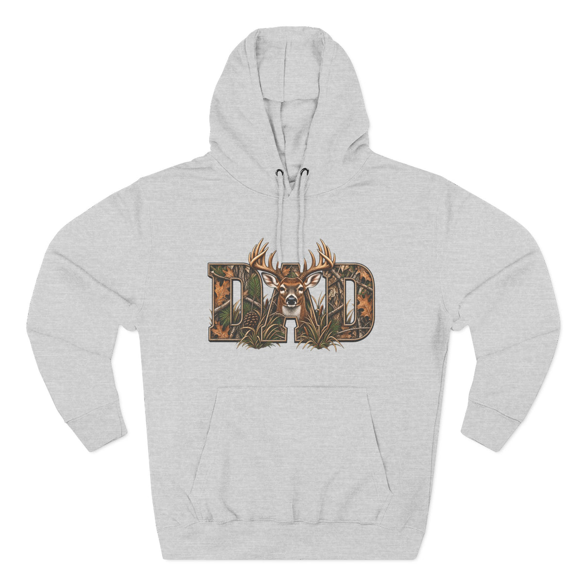 Dad Deer Camouflage Hoodie - Hunting Dad Fleece Pullover
