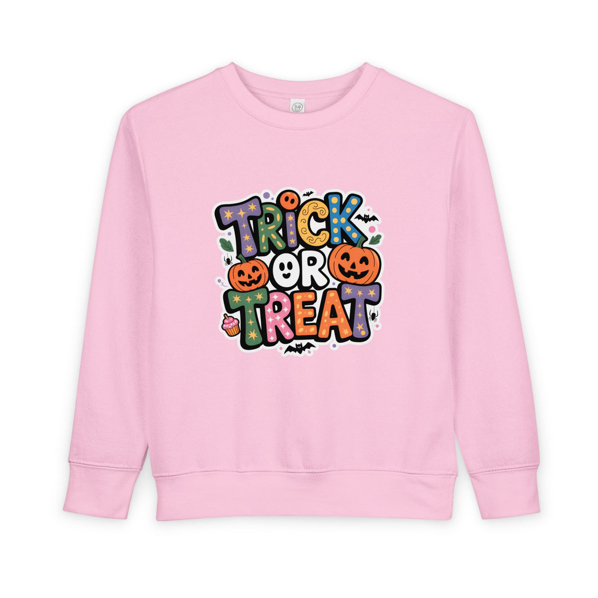 Toddler Sweatshirt - Cute "Trick or Treat" Halloween Pullover with Pumpkins