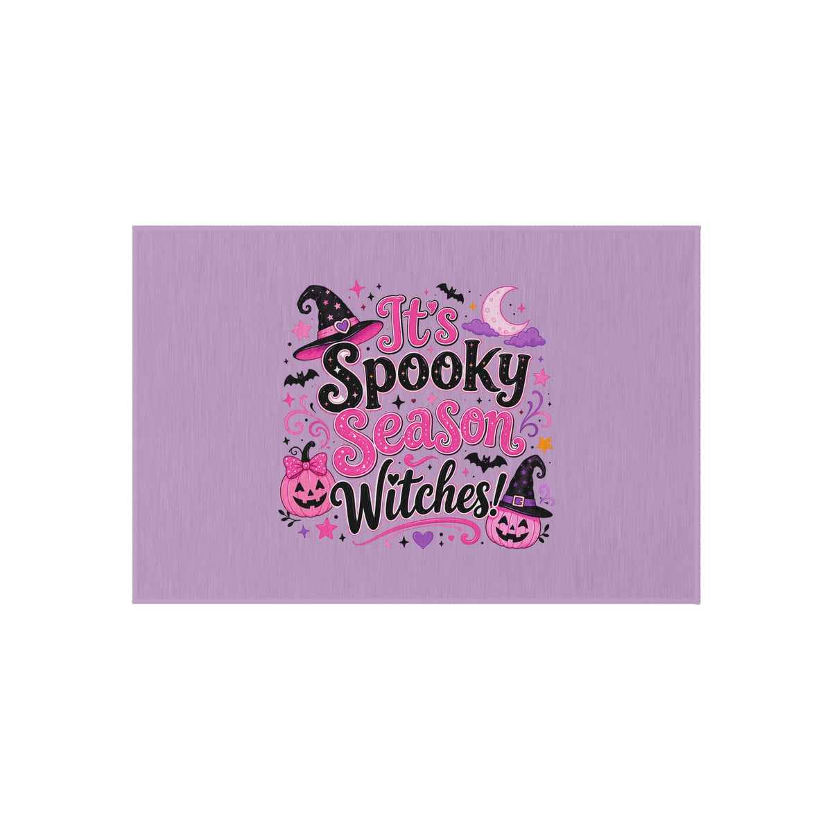 Outdoor Rug — "It's Spooky Season Witches" Halloween Porch Mat