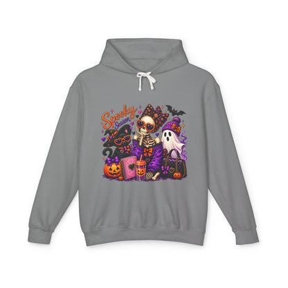 Halloween Skeleton & Pets Hoodie — "Spooky Season" Graphic Sweatshirt