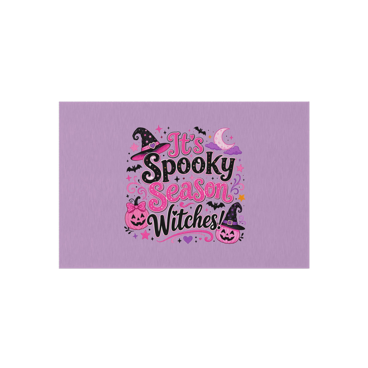 Outdoor Rug — "It's Spooky Season Witches" Halloween Porch Mat