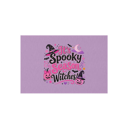 Outdoor Rug — "It's Spooky Season Witches" Halloween Porch Mat