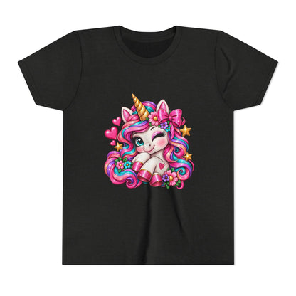 Youth Unicorn Tee — Cute Rainbow Unicorn Graphic Shirt for Kids