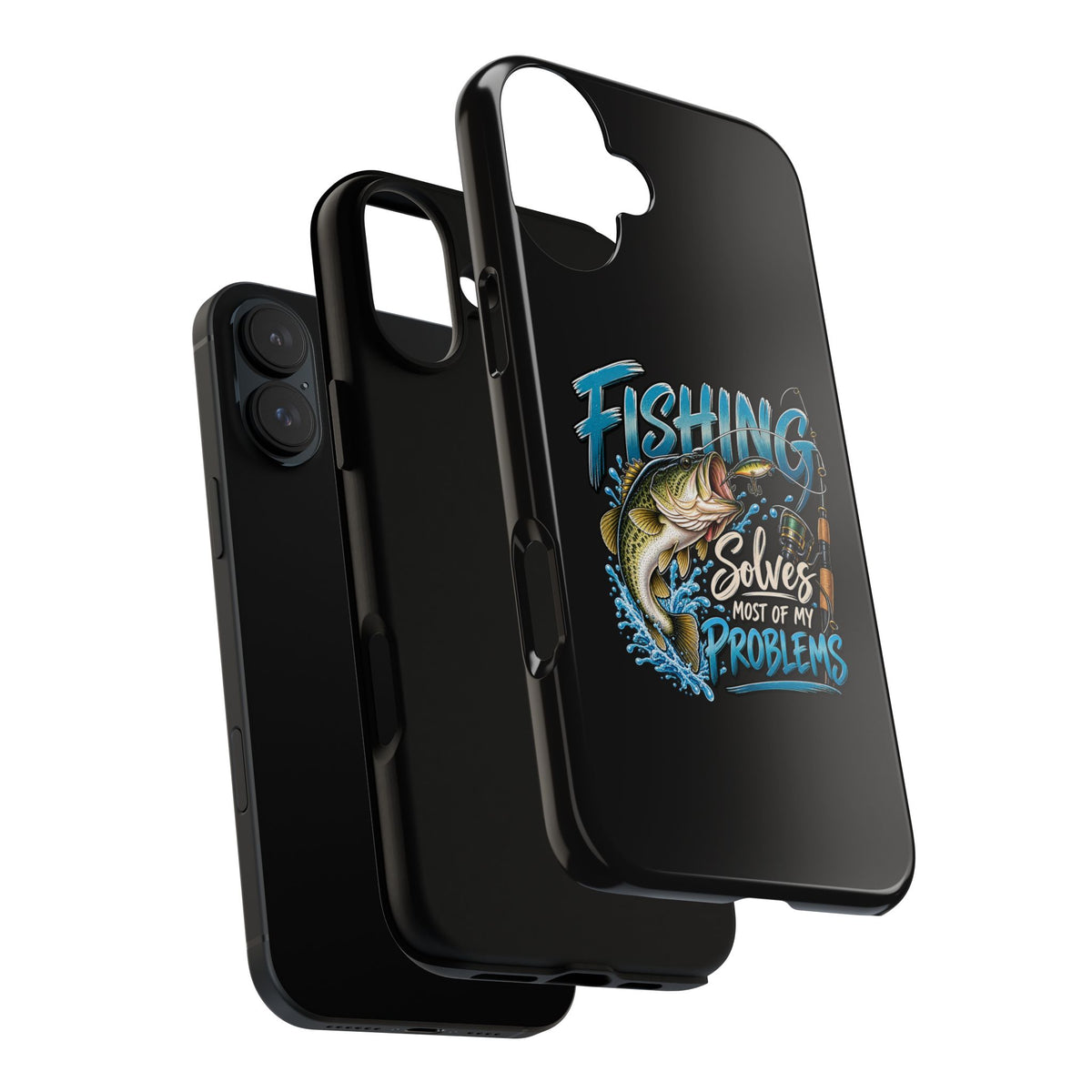 Fishing Solves Most of My Problems Phone Case