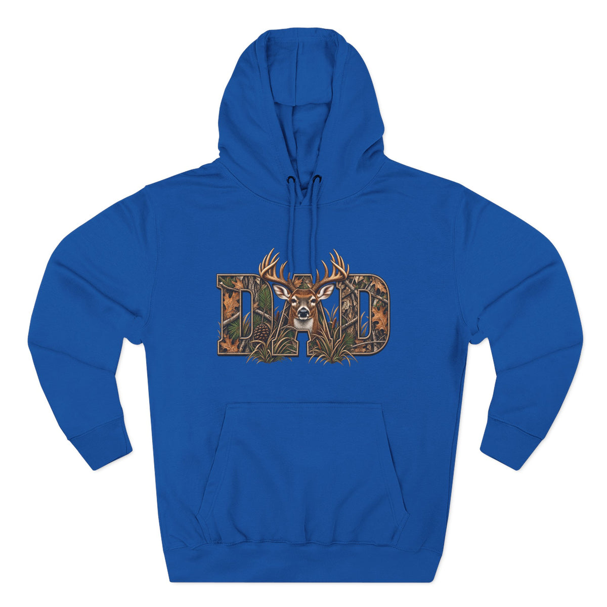 Dad Deer Camouflage Hoodie - Hunting Dad Fleece Pullover