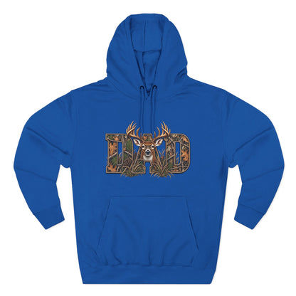 Dad Deer Camouflage Hoodie - Hunting Dad Fleece Pullover