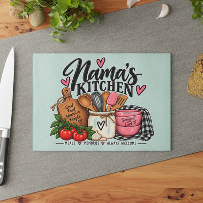 Mama's Kitchen Glass Cutting Board