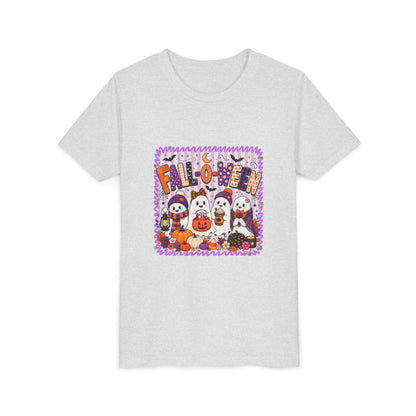 Kids Halloween T‑Shirt — Cute Ghosts & Pumpkins “Halloween” Graphic
