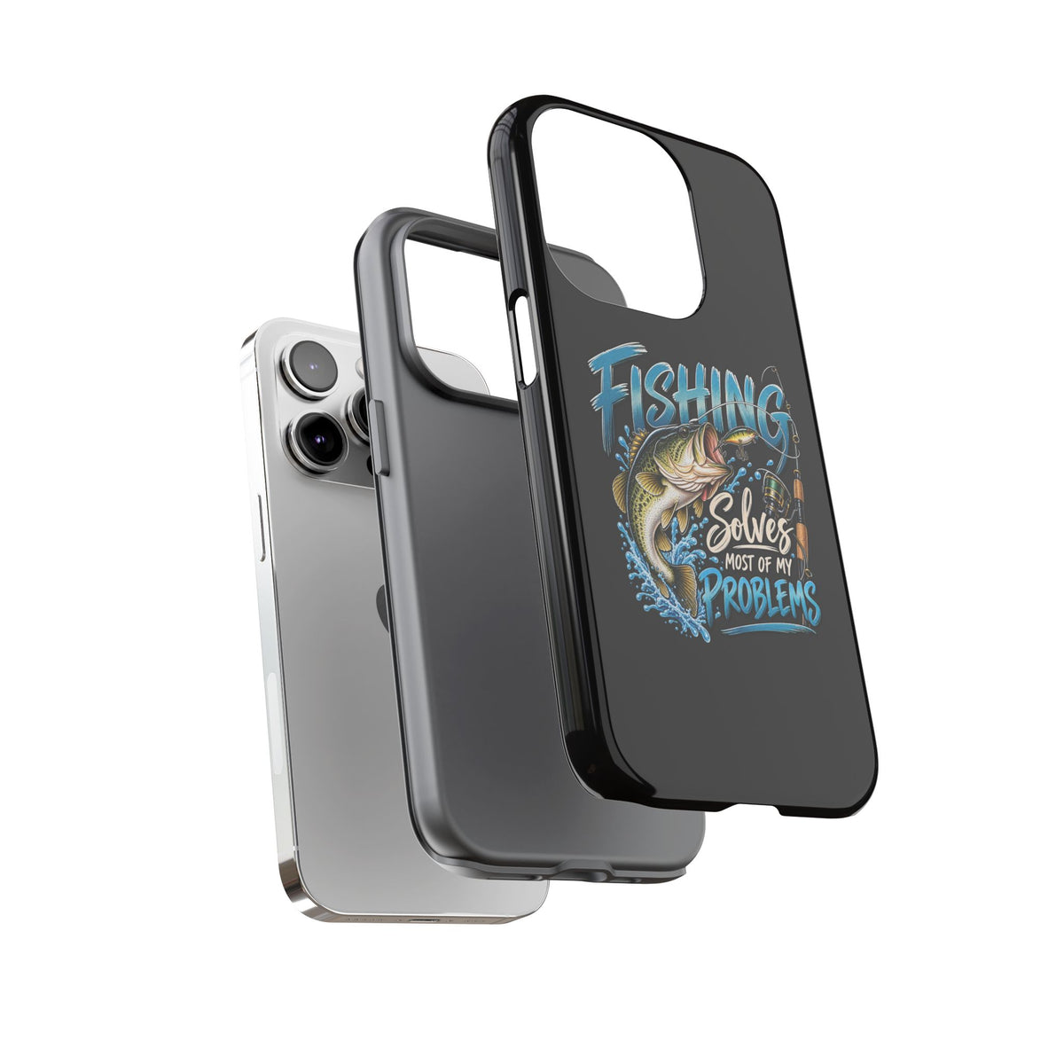 Fishing Solves Most of My Problems Phone Case