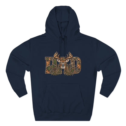 Dad Deer Camouflage Hoodie - Hunting Dad Fleece Pullover