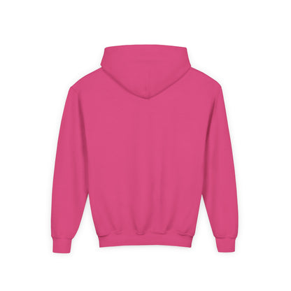 Youth Hoodie — Colorful Polka Dot Ghosts & Cat Halloween Sweatshirt
