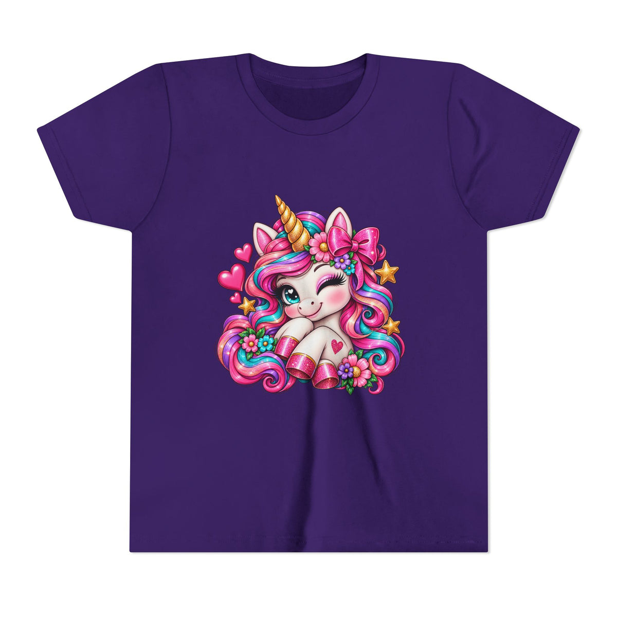 Youth Unicorn Tee — Cute Rainbow Unicorn Graphic Shirt for Kids