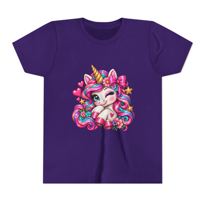 Youth Unicorn Tee — Cute Rainbow Unicorn Graphic Shirt for Kids