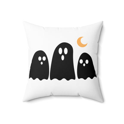 Spooky Season Ghost Pillow — Halloween Decorative Throw Pillow