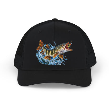 Jumping Pike Fishing Men's Hat