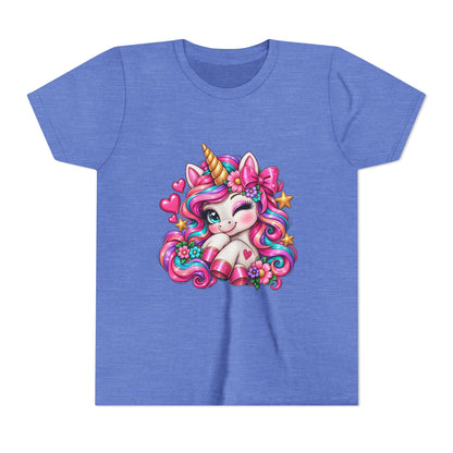 Youth Unicorn Tee — Cute Rainbow Unicorn Graphic Shirt for Kids