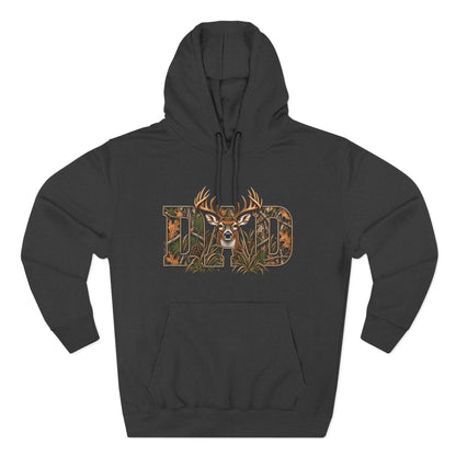Dad Deer Camouflage Hoodie - Hunting Dad Fleece Pullover