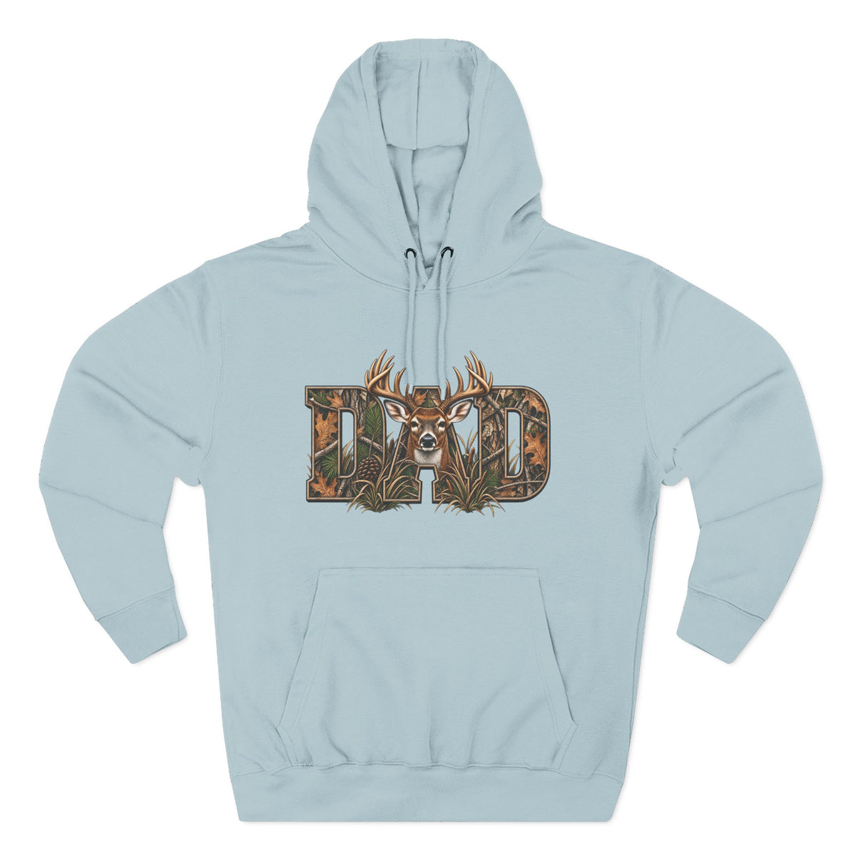 Dad Deer Camouflage Hoodie - Hunting Dad Fleece Pullover
