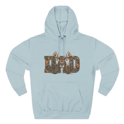 Dad Deer Camouflage Hoodie - Hunting Dad Fleece Pullover