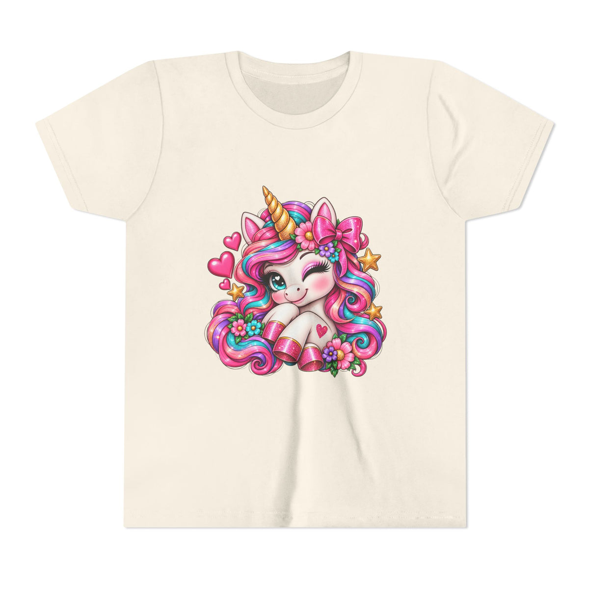 Youth Unicorn Tee — Cute Rainbow Unicorn Graphic Shirt for Kids