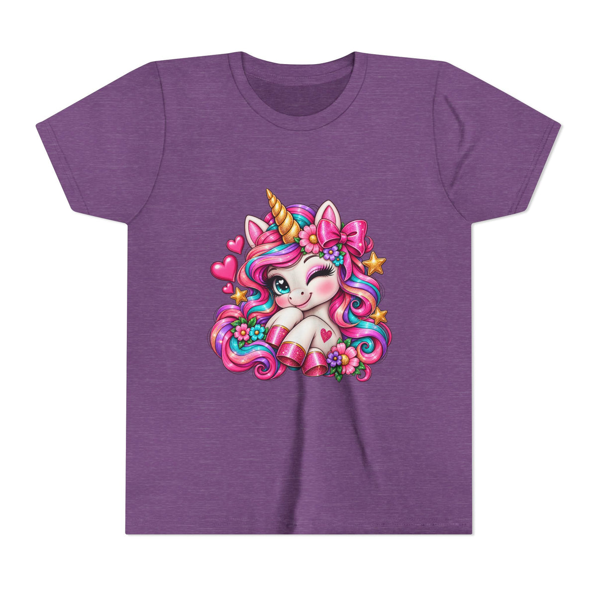 Youth Unicorn Tee — Cute Rainbow Unicorn Graphic Shirt for Kids