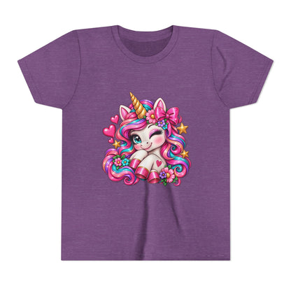 Youth Unicorn Tee — Cute Rainbow Unicorn Graphic Shirt for Kids