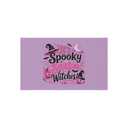 Outdoor Rug — "It's Spooky Season Witches" Halloween Porch Mat